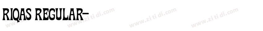 RIQAS Regular字体转换 RIQAS Regular字体转换